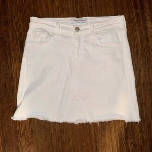 NWOT Flying Monkey White Denim Skirt